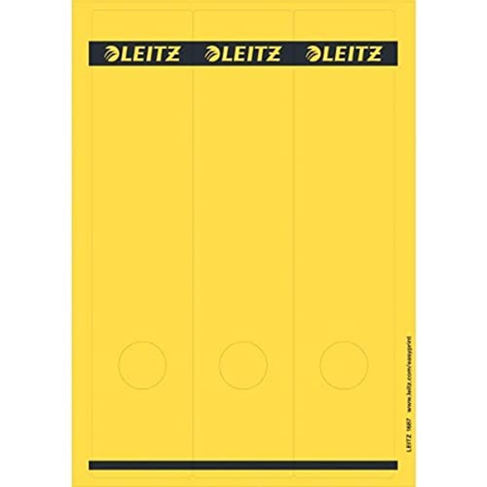 Esselte Leitz 16870015 Spine Label Self-Adhesive PC Paper Pack of 75 Yellow