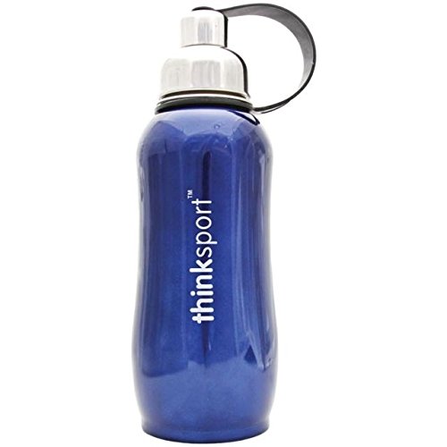 Thinksport Stainless Steel Sports Bottle, Silver (17 ounce) - Thumbnail 2