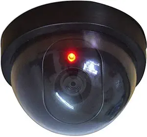Dummy Fake Wired Security CCTV Dome Camera with Flashing Red LED Light (5)