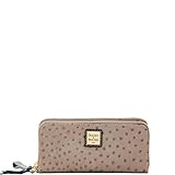 Dooney & Bourke Ostrich Double Zip Wallet