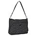 LUGAD Clothing, Shoes and Jewelry Shoulder Bag, Brushed Black, One Size