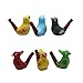 INNODEPT12 Clay Bird Water Whistles Warbler Song Ceramic Chirps Baby Bathtime Fantasy Gifts Set of 6 (Colorful Bird Set of 6)