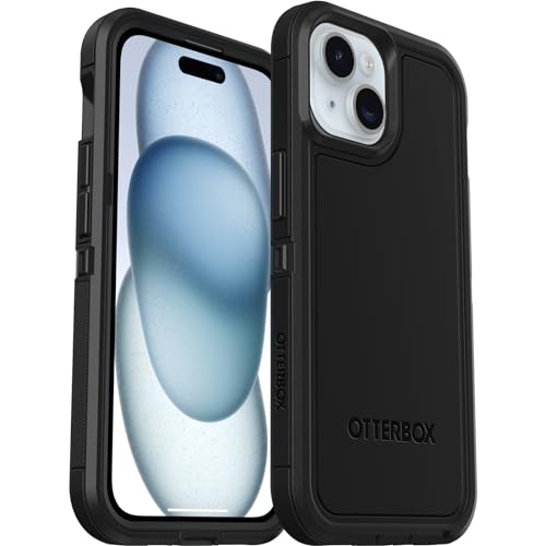 OtterBox Defender XT Hülle für iPhone 17e, 16e, 15, 14, 13 mit MagSafe, stoßfest, Ultra-robust, schützende Hülle, 5X getestet nach Militärstandard, Schwarz