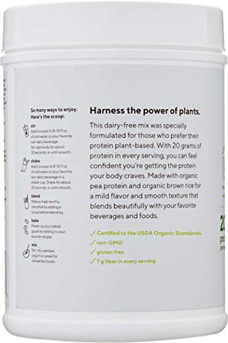 Amazon Brand - Revly Organic Plant-based Protein Powder, Vanilla, 1.5 Pound (19 Servings) - Thumbnail 5
