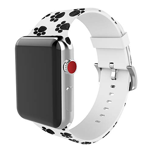 apple watch 4 black with white band