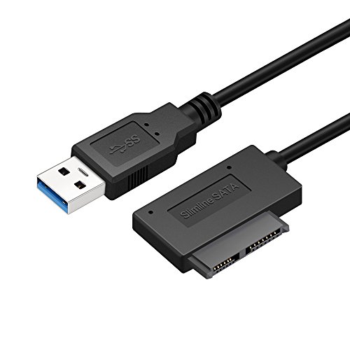 USB 3.0 to 7+6 13Pin Slimline SATA Laptop CD/DVD ROM Optical Drive Adapter Cable - Thumbnail 5