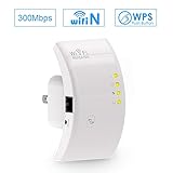 MECO WiFi Range Extender, Wireless Repeater 300Mbps WiFi Signal Amplifier Supports Repeater/Access Point/Router Mode with Two Network Interfaces