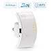MECO WiFi Range Extender, Wireless Repeater 300Mbps WiFi Signal Amplifier Supports Repeater/Access Point/Router Mode with Two Network Interfaces