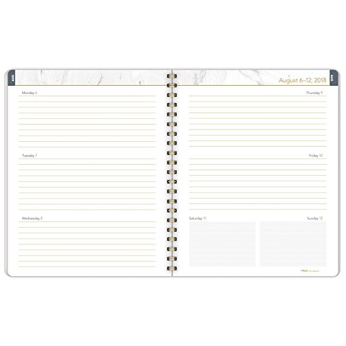 Mead 2018-2019 Academic Year Student Weekly & Monthly Planner, Large, 8-1/2 x 11, Modern Chic, Geo (CAW507D2)