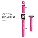 MoKo Apple Watch Band Series 1 Series 2, Soft Silicone Replacement Sports Band for 38mm Apple Watch 2015 & 2016 All Models, Barbie PINK (Not fit 42mm Versions)