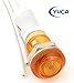 Yuco YC-9WRT-23A-120-10 Amber LED 9mm Miniature Indicator Pilot Light 120V AC/DC