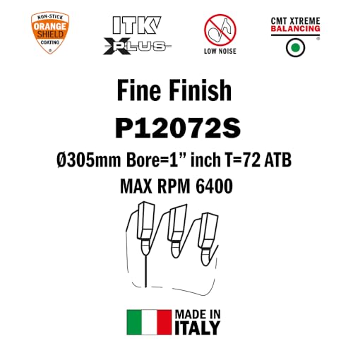 CMT Orange Tools P12072S - ITK Plus Finish Sliding Compound Blade HW photo 7