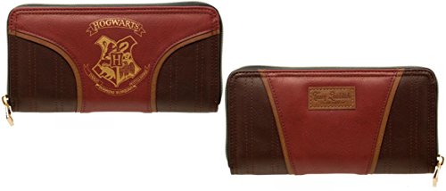 Harry potter s hogwarts gold crest zip up wallet