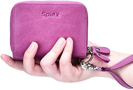 Womens RFID Blocking Wallet Accordion Credit Card Holder Genuine Leather Trifold