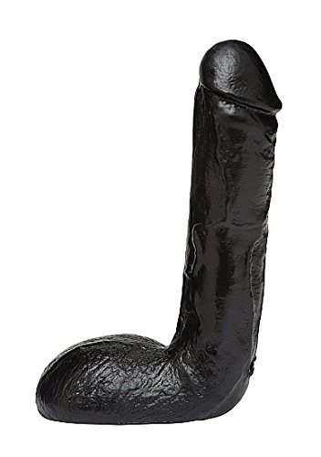 Doc Johnson Vac U Lock Codeblack Thin Real Cock, 7.5 inch