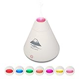 Skymore 160ml Volcano Humidifier,USB Mini Air Humidifier Cool, Mist Touch Sensitive Switch With Color LED Lights,for Office,Baby Room and Bedroom(Pink,White,Black) White