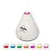 Skymore 160ml Volcano Humidifier,USB Mini Air Humidifier Cool, Mist Touch Sensitive Switch with Color LED Lights,for Office,Baby Room and Bedroom(Pink,White,Black) White
