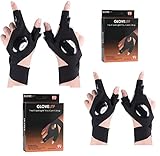 2 Pair LED Flashlight Gloves Christmas Stocking
