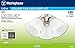 Westinghouse Lighting 7784900 Three LED Cluster Ceiling Fan Light Kit, Brushed Nickel Finish with Frosted Ribbed Glass, White