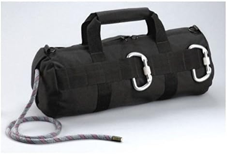 Police Hiking Trail Black Stealth Tactical Rappelling Line Rope Deploy Throw Bag