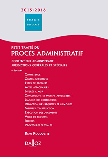 Petit traité du procès administratif