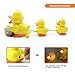 Yellow Duck Toys, Musical Toy Walking Singing Ducklings Following Mom Duck Play Drum Flashing LED Light Bump Go Wheel Gifts Baby Infants Toddlers Kids