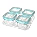OXO Tot Glass Baby Blocks Food Storage Containers, AquaNew Colors Available primary