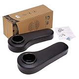 Arm Rest Set,World 9.99 Mall Golf Cart Rear Seat Kit Arm Rest Set with Cup Holders (Black)