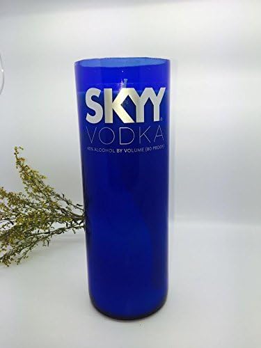 SKYY Vodka Soy Candle- Cut Bottle- Chrome scented