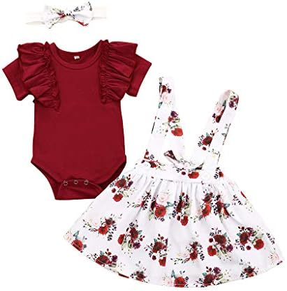 Yolaird ベビー服 ロンパース ドレス セットアップ 女の子 トップス 長袖 カバーオール フォーマル スカート ヘッドバンド 新生児 服 セット 春 夏 幼児 上着 人気 肌着 ボディースーツ 部屋着 退院着 出産祝いギフト Grupobelu Com