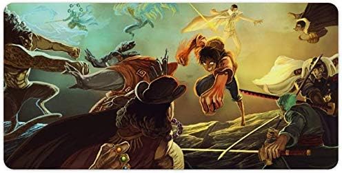 Anime One Piece Mouse pad,Large Gaming Mouse Mat,Desk Mat,Waterproof Anti-Dirty Skid Proof Lockrand Mousepad,Perfect for Office Working,Esports,Computer,23x12 inch