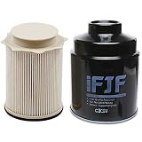 iFJF Fuel Filter Water Separator set for Dodge Ram 6.7L 2500 3500 4500 5500 6.7L Cummins Turbo Diesel Engines 68197867AA 68157291AA
