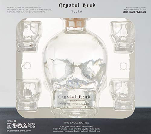 Crystal Head Vodka 40% Vol. 0,7l in Geschenkbox mit 4 Shotgläsern – Bild 5