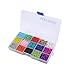 Efivs Arts 3200pcs Multicolor 6/0 4mm Seed Beads Mini Pony Beads Waist Beads for DIY Bracelets,Necklaces, Key Chains and Kid Jewelry Bead Box Kit,J002