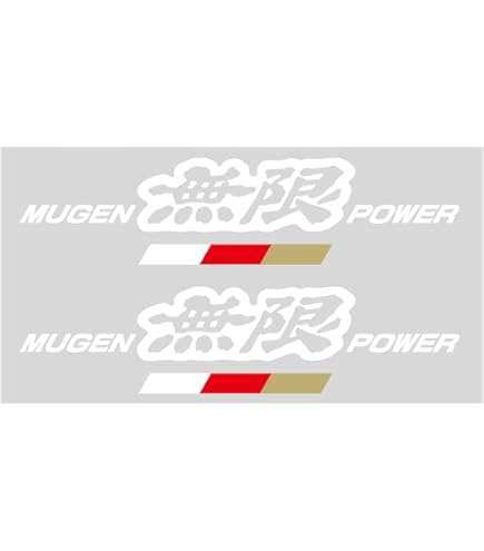 Amazon.com - MUGEN 90000-YZ5-311A-W4 MUGEN POWER Sticker A, White