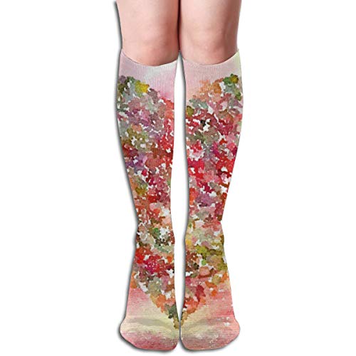 Socks Watercolor Love Heart Great Womens Stocking Decoration Sock Clearance For Girls