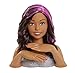 Barbie Color & Style Deluxe Styling Head, Brown Hair, Kids Toys for Ages 5 Up by Just Play