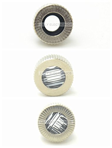 3pcs Dot/line/cross Laser Lens 200nm-1100nm with Lens Frame M9 and Metal Cap