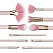 Anne's Giverny Makeup Brushes 10pcs Professional Face Make up Brush Set Foundation Powder Blush Kabuki Blending Fan Eyeshadow Eye Brow Brush Cute Pink Cosmetic Brushes Set
