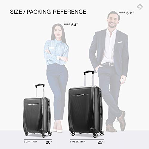 Samsonite Winfield 3 DLX Hardside Expandable Luggage with Spinners