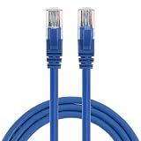 CableCreation 15 Feet (5-Pack) CAT 5e Ethernet Patch Cable, RJ45 Computer Network Cord, Cat 5e Patch Cord LAN Cable UTP 24AWG+100% Copper Wire, 4.57m, Blue Color