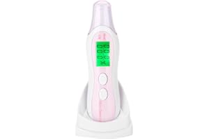 Skin Tester, Moisture Analyzer with LCD Digital Moisture Screen to Evaluate Skin Moisture, Use to Detect the Fluorescent(Whit