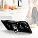 UARMOR iPhone 8 Plus Case, iPhone 7 Plus Clear Slim Bumper Case with Magnetic for Car Mount, Ring Holder Rotating Stand Case Cover for Apple iPhone 7/8 Plus 5.5 inch - Black