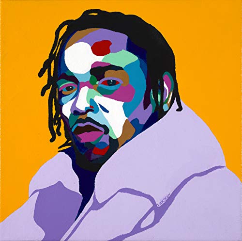 Vakseen Art - Mortal Man - Kendrick Lamar portrait art - Limited Edition K Dot Stickers for Wall Decor, Laptops, Skateboards, etc.