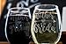 Wedding Party Wine Glasses (Mother of the Bride and Groom Set, Arrow, 2)