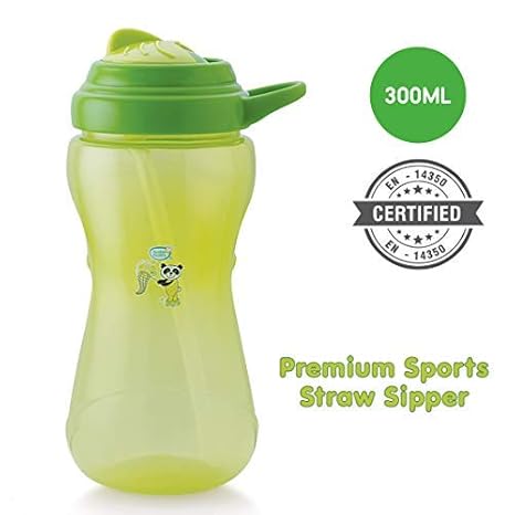 Buddsbuddy Premium Sports Straw Sipper 1Pc, BB7128 (Green)