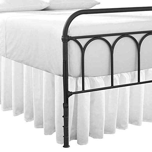 Ruffled Bed Skirt with Split CornersDust Ruffle 22" Drop 100