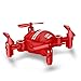 Drone for Kids Headless Mini RC Quadcopters Foldable Remote Control Helicopter Drones 2.4Ghz 6-Axis Gyro 4 Channels Indoor Flying Airplane With 3D Flip One Key Return for Beginner Drone Training (Red)