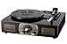 Vinyl Record Player, LuguLake Turntable with Stereo 3-Speed, Built-in BT Speakers, Record Player, FM Radio and RCA Output, Vintage Phonograph with Retro Wooden Finish