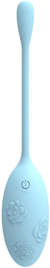 Hioowiu Silicone jumping egg adult mute vibration adult fun strong double motor@blue